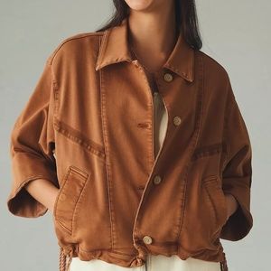 NWT Pilcro Roll-Sleeve Bomber Jacket